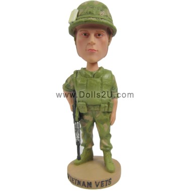  Custom Army Military Bobblehead Personalized Limited Edition Wobble Head Gift Item:13605