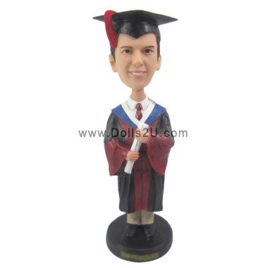  College Graduation Gifts Custom Male Graduation Bobblehead Item:52277