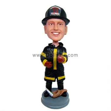  Custom Superhero Fireman Firefighter Bobblehead Gift Item:10336