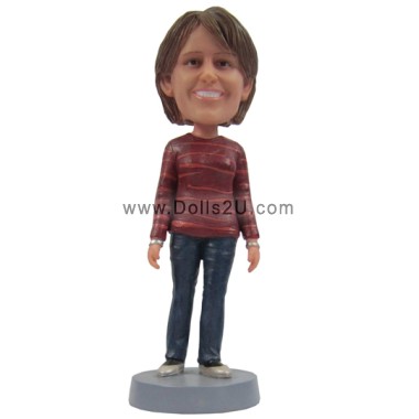  Mother's Day Gifts Custom Casual Lady Bobblehead Item:13938
