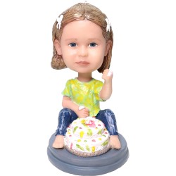  Custom Bobblehead Baby With Birthday Cake