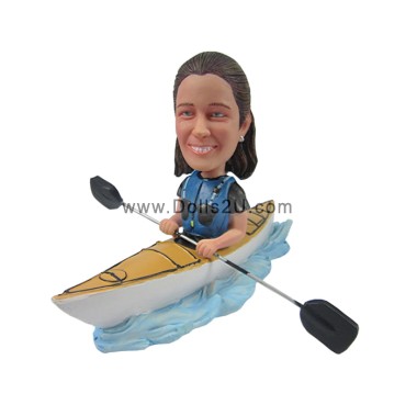  Custom Unisex Kayaker Kayaking Bobblehead Item:13874