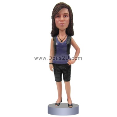  Personalized Creative Female Bobblehead From Your Photo Item:13915