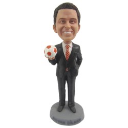 (image for) Custom Soccer Coach Bobblehead Gift for Him