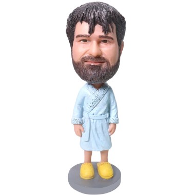 (image for) Custom Bobbleheads Male In Bathrobe Gift For Man