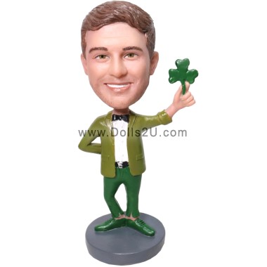  Custom Saint Patrick's Day Irish Leprechaun Bobblehead From Your Pictures Item:30227