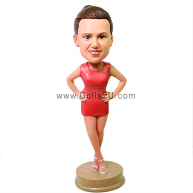  Custom Casual Female Bobblehead Item:723165