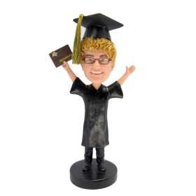 (image for) Custom Male Graduates In Graduation Gown