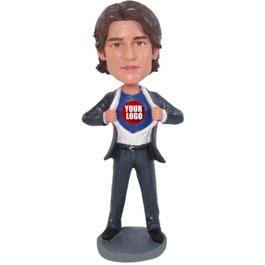 (image for) Custom Superhero Bobblehead – Personalized Business Hero with Your Logo