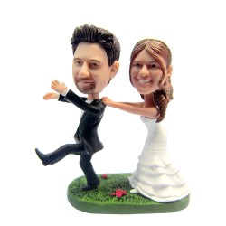 (image for) Wedding Couple Duet Dance Custom Wedding Bobbleheads