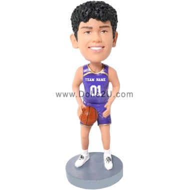 (image for) Custom Basketball Player Bobblehead – Personalized Team Name & Uniform Colors Item:47028