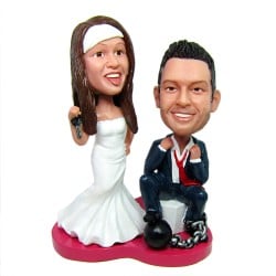  Custom Funny Wedding Bobbleheads Cake Topper Anniversary Gift