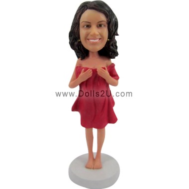  Custom Bobblehead Shower Girl In Towel Item:13991