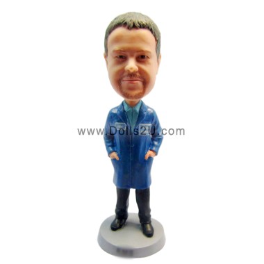 (image for) Custom Bobbleheads Male In Lab Coat Students Graduation Gifts