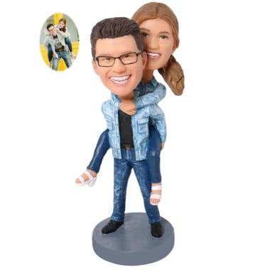 (image for) Head-to-toe custom - You can customize both your heads and clothes on this 2 people bobblehead style