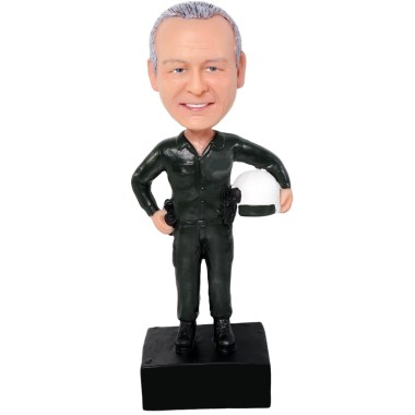 (image for) Custom Male Pilot Bobblehead Pilot Gift