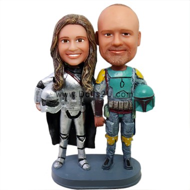 (image for) Custom Made Star Wars Wedding Bobbleheads Gift