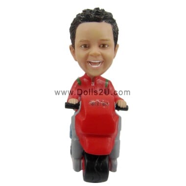  Custom Kid On 3 Wheel Motorcycle Trike Bobblehead Item:55275