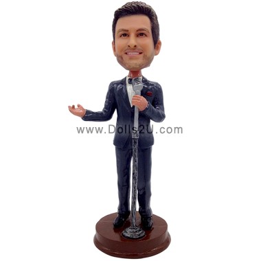 (image for) Custom Male Singer Bobblehead