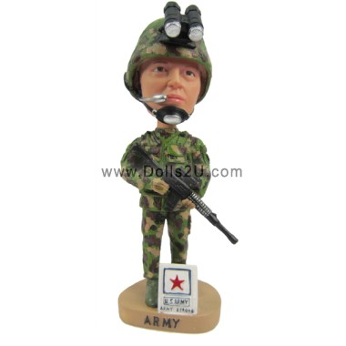 (image for) Custom Bobbleheads Military Soldier Holding A Gun