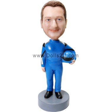 Racer Driver Bobblehead Gift