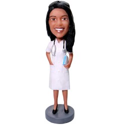 (image for) Personalized Female Doctor Bobblehead
