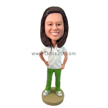 Custom Female Nurse Bobbleheads Gifts Sculpted from Your Photos