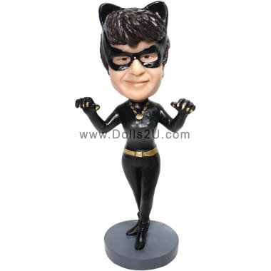 Personalized Catwoman Bobblehead Figure