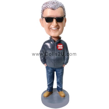 (image for) Personalized Best Dad Bobblehead In Hoodie Creative Gifts For Father