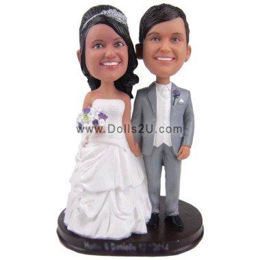 (image for) Custom Wedding Cake Topper Bobbleheads Anniversary Gifts