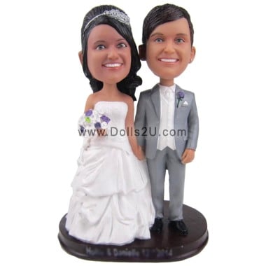  Custom Wedding Cake Topper Bobbleheads Anniversary Gifts Item:48242