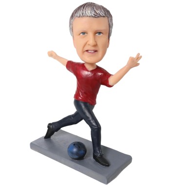 (image for) Custom Bowling Player Bobblehead / Gift for Bowling Player