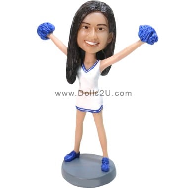 (image for) Cheerleader Custom Bobbleheads Made From Your Photo