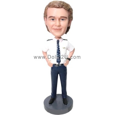  Pilot Gifts Customize Male Pilot Bobblehead Item:48559