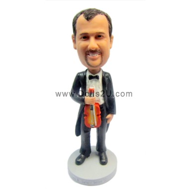  Custom Male Violin Player Bobblehead Gift For Violinist Item:10954