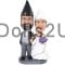 (image for) Custom Gnomes Bride & Groom Wedding Bobbleheads Item:216910