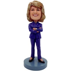 Office Lady In Business Attire - Premium Figure Bobblehead