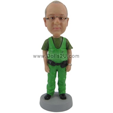  Custom Bobblehead Construction Worker Gift For Co-worker Item:13007