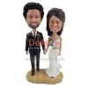 Custom wedding bobbleheads cake topper bride and groom statue sculpture gift