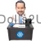 (image for) Best Boss's Day Gift: Custom Bobblehead Boss Behind The Desk On Phone Call Item:45221