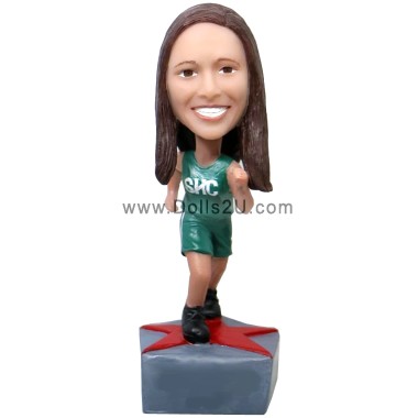 Female Athlete Runner Bobblehead