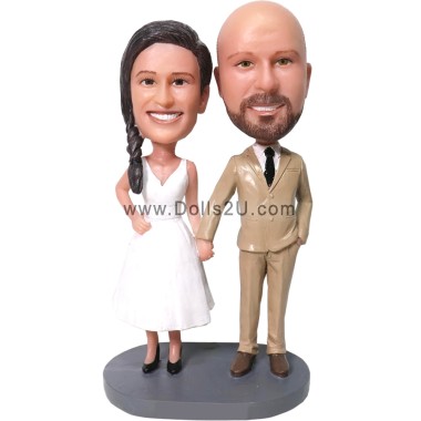  Custom Wedding Cake Topper Bobbleheads Item:48243