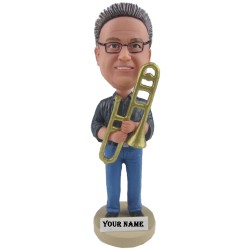 Custom Jazz Trombone Player bobbleheads