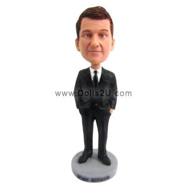 Boss's Day gifts handsome suit businessman bobblehead custom bobbleheads gift for boss
