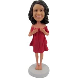 (image for) Custom Bobblehead Shower Girl In Towel