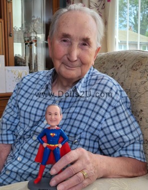 (image for) Superhero Superman Custom Bobblehead Gift For Him
