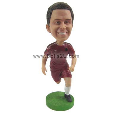  Custom Soccer Player Running Bobblehead Item:52260