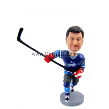 (image for) Custom Hockey Player Bobblehead Gift