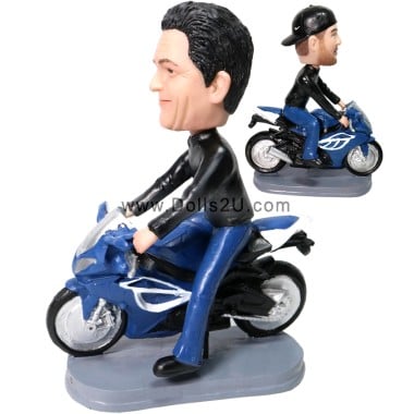  Custom Motorcycle Rider Bobblehead Item:13154