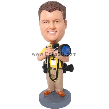  Personalized Photographer Bobblehead Gift For Dad Item:50003